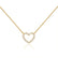 ARMELLE - Heart Lab Diamond Necklace 18k Yellow Gold Pendant Lily Arkwright