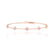 DARINA - Bezel Edge Lab Diamond Bracelet 18k Rose Gold Bracelet Lily Arkwright