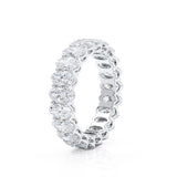 Balad - 18k White Gold Oval Statement Eternity Eternity Lily Arkwright