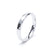 Women's Plain Wedding Band Bevelled Edge Profile 18k White Gold Wedding Bands Lily Arkwright