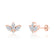 BIRDIE - Marquise Petal Lab Diamond Earrings 18k Rose Gold Earrings Lily Arkwright