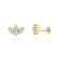 BIRDIE - Marquise Petal Lab Diamond Earrings 18k Yellow Gold Earrings Lily Arkwright