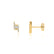 BLAISE - Lightning Bolt Petite Lab Diamond Earrings 18k Yellow Gold Earrings Lily Arkwright