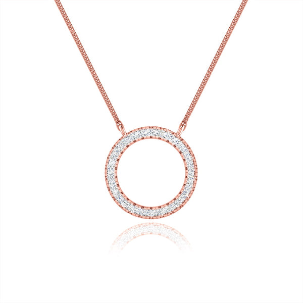 CHARLEY - Circle of Life Necklace 18k Rose Gold Pendant Lily Arkwright