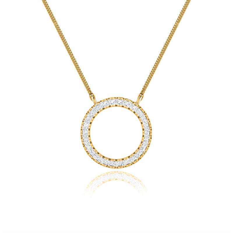 CHARLEY - Circle of Life Necklace 18k Yellow Gold Pendant Lily Arkwright