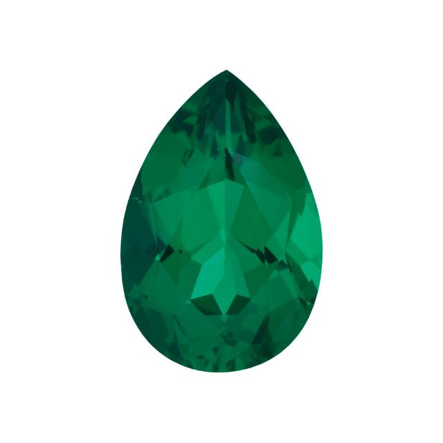 PEAR CUT - Chatham Lab Grown Emerald Loose Gem Loose Gems Charles & Colvard