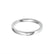 Plain Wedding Band Centre Cushion Profile 18k White Gold Wedding Bands Lily Arkwright