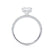 COCO - Asscher Moissanite & Diamond 18k White Gold Hidden Halo Triple Pavé Shoulder Set Engagement Ring Lily Arkwright