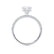 COCO - Cushion Cut Lab Diamond 18k White Gold Petite Hidden Halo Triple Pavé Engagement Ring Lily Arkwright