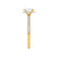 COCO - Oval Lab Diamond 18k Yellow Gold Petite Hidden Halo Triple Pavé Shoulder Set Engagement Ring Lily Arkwright