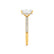 COCO - Radiant Lab Diamond 18k Yellow Gold Petite Triple Pavé Hidden Halo Engagement Ring Lily Arkwright