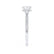 COCO- Round Moissanite & Diamond 18k White Gold Petite Hidden Halo Triple Pavé Shoulder Set Ring Engagement Ring Lily Arkwright