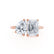 COMET - Toi Et Moi Lab Diamond Emerald & Pear Cut Ring 18k Rose Gold Engagement Ring Lily Arkwright