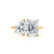 COMET - Toi Et Moi Lab Diamond Emerald & Pear Cut Ring 18k Yellow Gold Engagement Ring Lily Arkwright