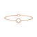 CORA - Circle Of Life Lab Diamond Bracelet 18k Rose Gold Bracelet Lily Arkwright