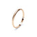 Women's Plain Wedding Band Bevelled Edge Profile 18k Rose Gold Wedding Bands Lily Arkwright