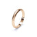 Women's Plain Wedding Band Bevelled Edge Profile 18k Rose Gold Wedding Bands Lily Arkwright