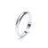 Plain D Shape Wedding Band 18k White Gold Wedding Bands Lily Arkwright
