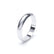 Plain D Shape Wedding Band 18k White Gold Wedding Bands Lily Arkwright