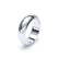 Plain D Shape Wedding Band 18k White Gold Wedding Bands Lily Arkwright