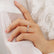 DAHLIA - Round Moissanite 18k Yellow Gold Split Shank Solitaire Ring Engagement Ring Lily Arkwright