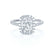 DARLEY - Elongated Cushion Lab Diamond Platinum Halo Engagement Ring Lily Arkwright
