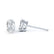 SAVANNAH - Oval Moissanite 18k White Gold Stud Earrings Earrings Lily Arkwright