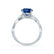 EDEN - Blue Sapphire & Diamond 950 Platinum Vine Solitaire Engagement Ring Lily Arkwright