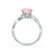 EDEN - Chatham® Round Champagne True Sapphire & Diamond 950 Platinum Vine Ring Engagement Ring Lily Arkwright