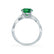 EDEN - Emerald & Diamond 950 Platinum Vine Solitaire Engagement Ring Lily Arkwright