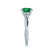 EDEN - Emerald & Diamond 18k White Gold Vine Solitaire Engagement Ring Lily Arkwright