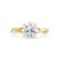 EDEN - Round Natural Diamond 18k Yellow Gold Vine Solitaire Ring Engagement Ring Lily Arkwright