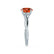 EDEN - Padparadscha & Diamond 18k White Gold Vine Solitaire Engagement Ring Lily Arkwright