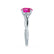 EDEN - Pink Sapphire & Diamond 18k White Gold Vine Solitaire Engagement Ring Lily Arkwright
