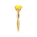 EDEN - Yellow Sapphire & Diamond 18k Yellow Gold Vine Solitaire Engagement Ring Lily Arkwright