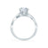 EDEN - Princess Cut Moissanite & Diamond 18k White Gold Vine Solitaire