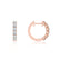 FAITH - Statement Lab Diamond Hoop Earrings 18k Rose Gold Earrings Lily Arkwright