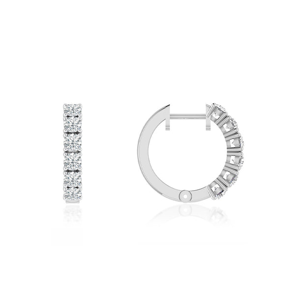 FAITH - Statement Set Lab Diamond Earrings 18k White Gold Earrings Lily Arkwright