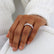 Farah - 18k Rose Gold Cushion Statement Eternity Eternity Lily Arkwright