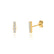 FAWN - Bar Pavé Lab Diamond Stud Earrings 18k Yellow Gold Earrings Lily Arkwright