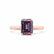 FLORENCE - Chatham® Alexandrite 18k Rose Gold Solitaire Ring Lily Arkwright