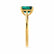 FLORENCE - Chatham® Green Emerald 18k Yellow Gold Solitaire Ring Lily Arkwright