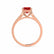 FLORENCE - Chatham® Ruby 18k Rose Gold Solitaire Ring Lily Arkwright