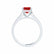 FLORENCE - Chatham® Ruby 950 Platinum Solitaire Ring Lily Arkwright