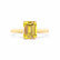 FLORENCE - Chatham® Yellow Sapphire 18k Yellow Gold Solitaire Ring Lily Arkwright