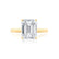 FLORENCE - Emerald Lab Diamond 18k Yellow Gold Solitaire Engagement Ring Lily Arkwright