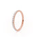 CECELIA - Micro Pavé 18k Rose Gold Eternity Wedding Band Eternity Lily Arkwright