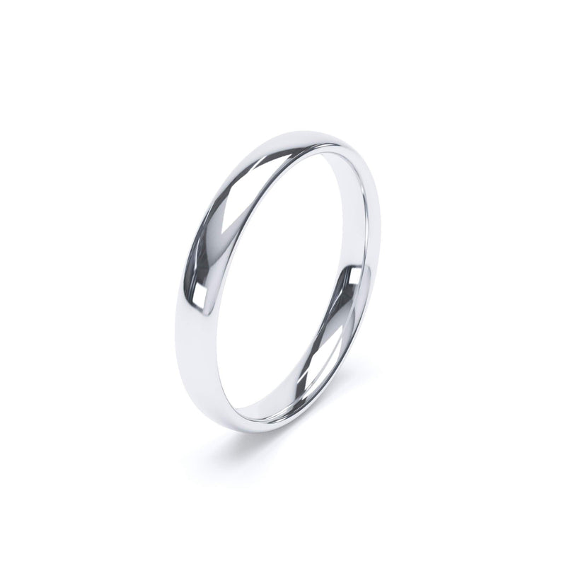 Oval Profile Wedding Ring 9k White Gold | Lily Arkwright Diamond Rings Oval Profile Wedding Ring 9k White Gold | Lily Arkwright Diamond Rings
