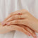 GISELLE - Chatham® Ruby & Diamond 18K White Gold Ring Engagement Ring Lily Arkwright