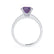 GISELLE - Chatham® Alexandrite & Diamond 950 Platinum Ring Engagement Ring Lily Arkwright